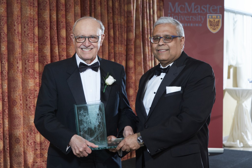 Art Heidebrecht FCAE was presented with the inaugural McMaster University Faculty of Engineering Exceptional Service Award at the 2017 McMaster Engineering Applause and Accolades celebration which was held on May 4, 2017